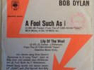 Bob Dylan - A Fool Such As I - 1973 - Germany - Promo 45 - Promo Sleeve - VG+