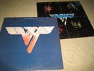 Van Halen Self Titled and Van Halen II Vinyl Record Albums