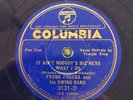 BUNNY BERIGAN FRANK FROEBA TEMPO KING Blue Wax Columbia 78 1936 Jazz E condition