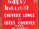 45t juke box  encart original France 373 810 JOHNNY HALLYDAY cheveux longs idées