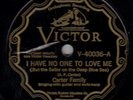 78-PW CARTER FAMILY-ANCHORED IN LOVE/I HAVE NO ONE 2 LOVE ME on VICTOR SCROLL