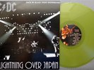 AC/DC 'Lightning Over Japan' 2000's German vinyl LP, YELLOW WAX