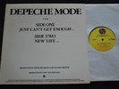 12” ROCK PROMO SINGLE Depeche Mode SIRE 999 Just Can’t Get Enough and New Life