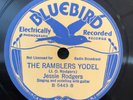 Bluebird 5443 Jesse Rodgers RAMBLER'S YODEL hobo song  TEXAS 1934 1st 78 rpm E