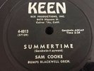 Rock & Roll 78  Sam Cooke  Keen 4013   You  Send  Me/Summertime  VG