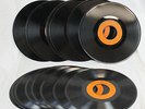 Vtg Seeburg Records Background 17 Store Stock Basic Music Library Orange Labels