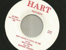 TEEN bw ROCKABILLY-- BILLY LEWIS & ROCKIN' HEARTS- WHY MAKE A FOOL  -HEAR - HART