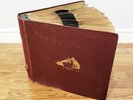 Antique 17-Page VICTOR 'His Masters Voice' Record Binder, With 17 Shellac 78 RPM