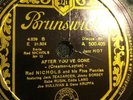 JAZZ RED NICHOLS Or French Brunswick After You Gone/Wild About Harry (Tea)