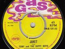 60s 70s Skinhead Reggae TONY & HIPPY BOYS janet 1969 UK Pama Gas 7