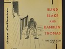 BLIND BLAKE & RAMBLIN' THOMAS: The Male Blues, Vol. 3 45 (UK, PC, sm tear at op