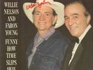 LP Willie Nelson & Faron Young Funny How Time Slips Away SIGNED NEAR MINT