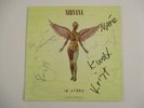 SUPER RARE 33T ED LIMITEE COULEUR NIRVANA IN UTERO DE 1993 SIGNE  DE KURT COBAIN