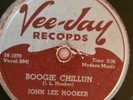 1959 78 rpm Record Vee-Jay 319 John LEE HOOKER BOOGIE CHILLUN/TENNESSEE BLUES