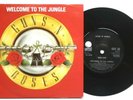EX/EX  GUNS N ROSES WELCOME TO THE JUNGLE / WHOLE LOTTA ROSIE 7