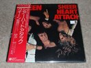 QUEEN = SHEER HEART ATTACK RARE JAPANESE VINYL LP + OBI + LYRIC INSERT EX COND