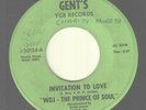 WDJ THE PRINCE OF SOUL - INVITATION TO LOVE / FUNKY LOVING - GENT'S YGB RECORDS