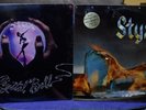 STYX 2 RARE SEALED LPs CRYSTAL BALL - EQUINOX 1ST PRESSES GOLD VINYL W/STICKERS