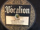 Vocalion 1093 Guitar Evangelist LET THAT LIE ALONE  78 rpm 1927 V+