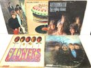 The Rolling Stones LP Vinyl Record Album Lot: Flowers + Let it Bleed + Aftermath