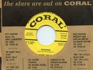 BUDDY HOLLY CRICKETS Wishing Brown Eyed Handsome Coral promo 45 Norman Petty