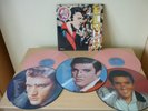 5 ELVIS PRESLEY RECORDS - 3 PICTURE DISC & 2 PINK RECORDS - ALL IN EX CONDITION