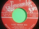 YOU MISS ME / OUR MAN FLINT GLORIA  CRAWFORD .TOMMY MCCOOK TREASURE ISLE RECORDS