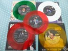 FIVE ELVIS PRESLEY COLOURED 45s  1970s ROCK N ROLL RCA RECORDS USA COPYS VG RARE