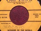 DOO WOP 45 rpm KEYTONES Old Town 1041 Wonder Of The World/A Fool In Love