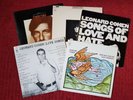 Leonard Cohen: 5 LP records: Songs From a Room, Songs of Love and Hate, etc