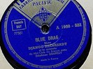 Disque 78 tours Django Reinhardt  Grappelly   QHCDF    Blue Drag
