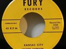 Wilbert Harrison   FURY 1023 KANSAS CITY (GREAT ROCK N ROLL 45) OBO STRONG VG+