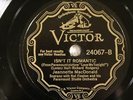 JAZZ JEANNETTE MACDONALD NAT FINSTON ORCH Isn't It Romantic  VICTOR 24067  EE+