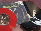 GENE SIMMONS RADIOACTIVE 45 RED VINYL WITH GENE MASK INSIDE PYE UK IMPORT KISS