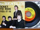 The Beatles 'Ticket To Ride' Original Capitol Picture Sleeve + 45 RPM Record