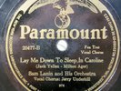 Paramount 78 RPM Record Sam Lanin Lou Gold Orchestras Mary Lou Lay me Down Sleep