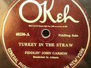 Fiddlin' John Carson Turkey In The Straw Okeh 40230 78 RPM Record