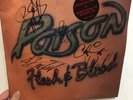Signed Poison LP Record Flesh & Blood