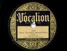 Vocalion 1413 - Jim Jackson - Ain't Your Sorry Mama I & II EE+