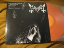 MAYHEM / EMPEROR split RARE ORANGE VINYL LP  darkthrone satyricon