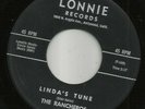 RARE SURF THE RANCHEROS Lindas Tune  LONNIE Orig Label