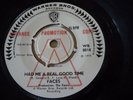 **DEMO** FACES HAD ME A REAL GOOD TIME B/W REAR WHEEL SKID UK 7 INCH ROD STEWART