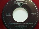 THE MOROCCOS-SOMEWHERE OVER THE RAINBOW ON UNITED RED WAX DOO WOP 45-VG+, HEAR