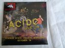 Ac/dc - Live '79 - Towson State College, Maryland October '79 NEW 2 x LP sealed