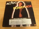 AC/DC LP POWERAGE 1978 ATLANTIC 19180 PROMO STAMP TIMING STRIP + INNER BON SCOTT