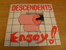 DESCENDENTS LP ENJOY 1986 RESTLESS + INSERTS BOOK & 2 PROMO PHOTOS PUNK WARPED