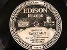EDISON 51622 CALIFORNIA RAMBLERS Sweet Man / Brown Eyes Why Are You Blue?