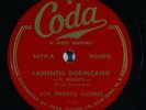 Latin 78 LOS JIBAROS ALEGRES Lamento Borincano/El Pastorcillo on Coda