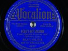 Jazz 78 BILLIE HOLIDAY I Can't Get Started/The Very Thought Of You on Vocalion