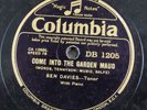 78 rpm BEN DAVIES come into the garden maud / tom bowling